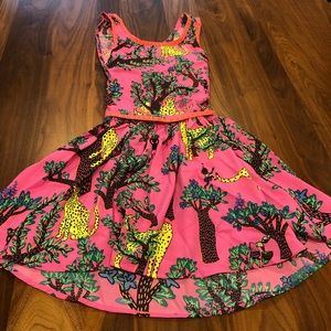 NWT Size 10 Billieblush Dress Jungle Print Crepe
